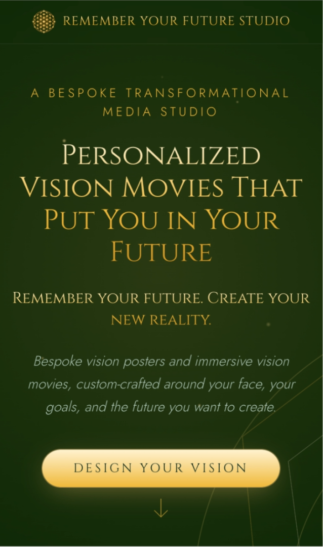 Remember Your Future Studio mobile experience