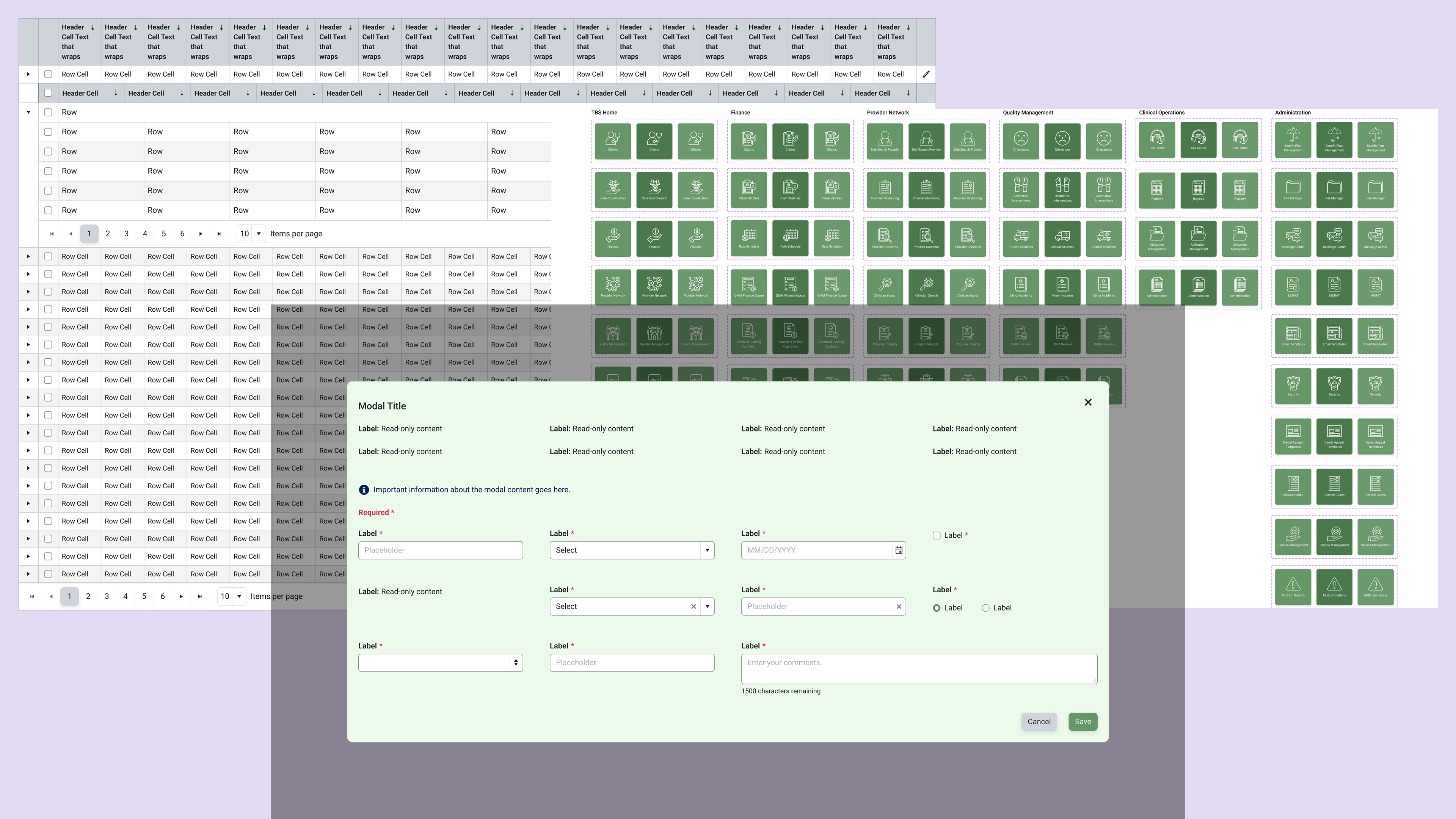 Extended design system by 5 components