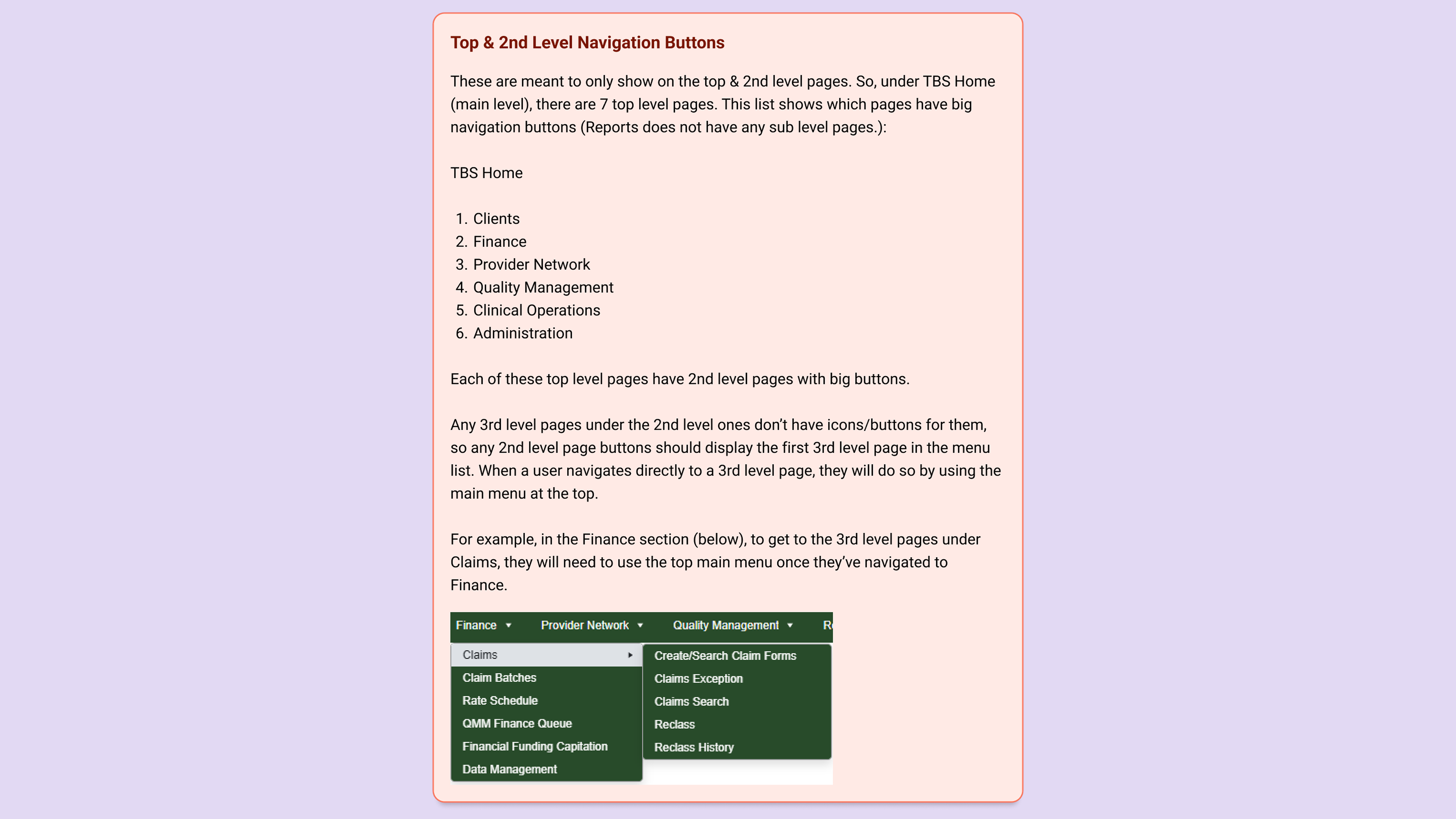 Developer guidelines created on each of the 272 pages
